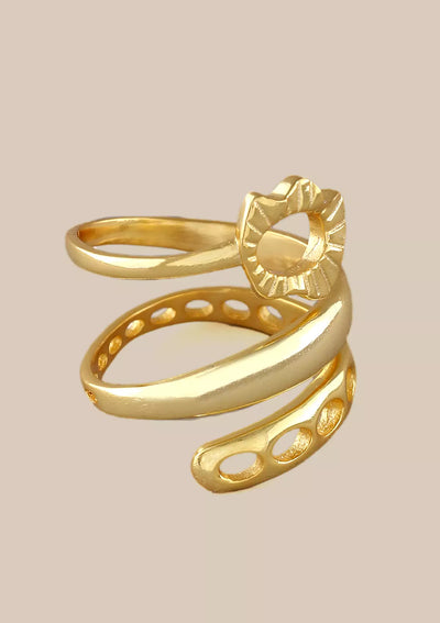 Gold plated cluster bloom 18K gold plated jewellery bracelet for women