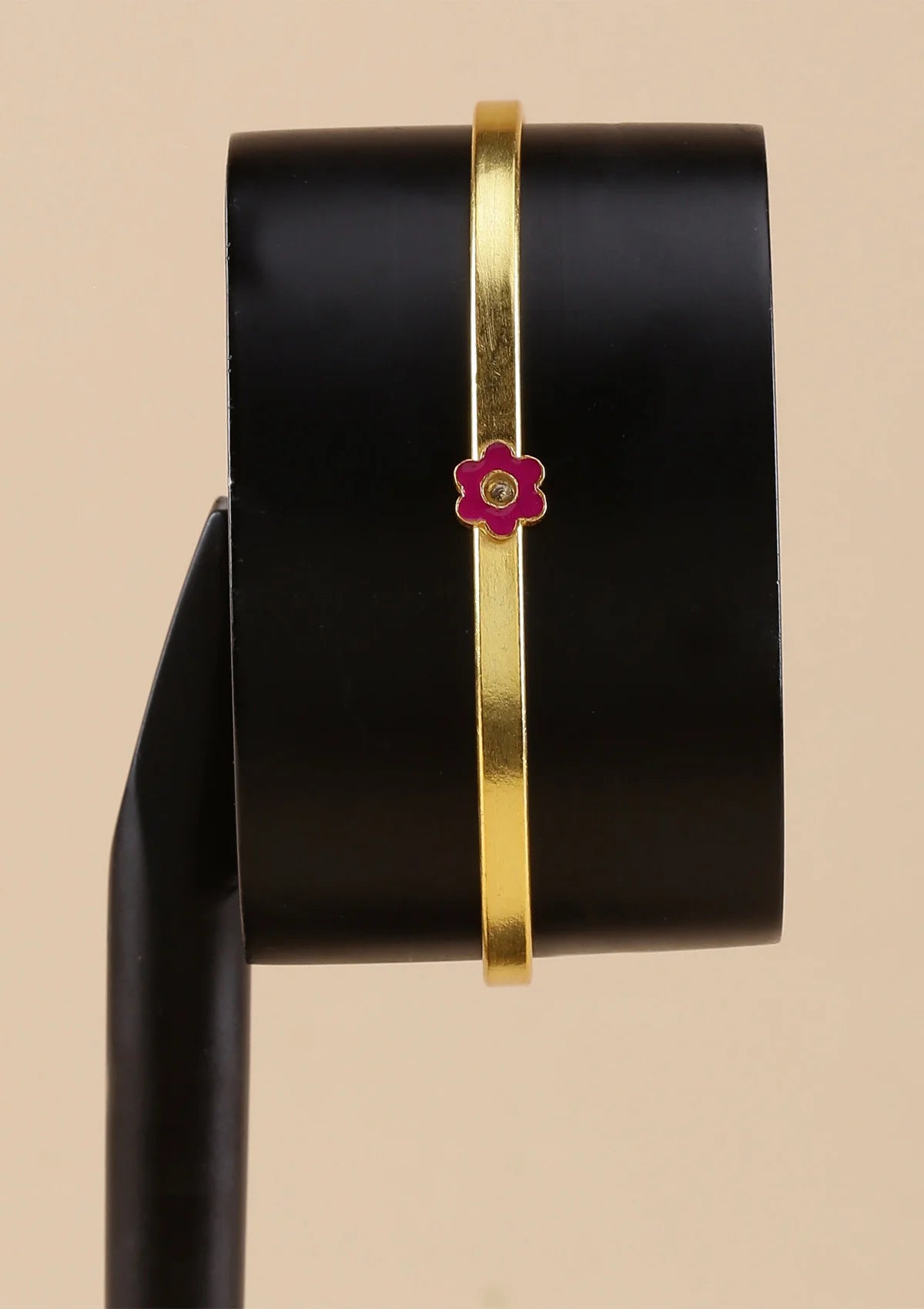 Gold plated pink neon jewellery bracelet for women