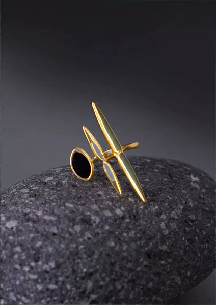 Adjustable Long Wrap 18K Gold Plated Ring