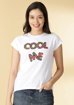 Graphic Print White T-shirt