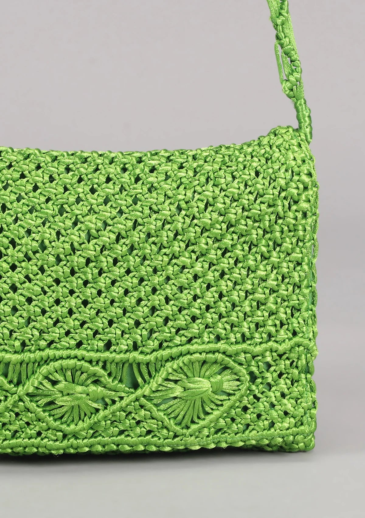 Green Malai Dori sling bag for women