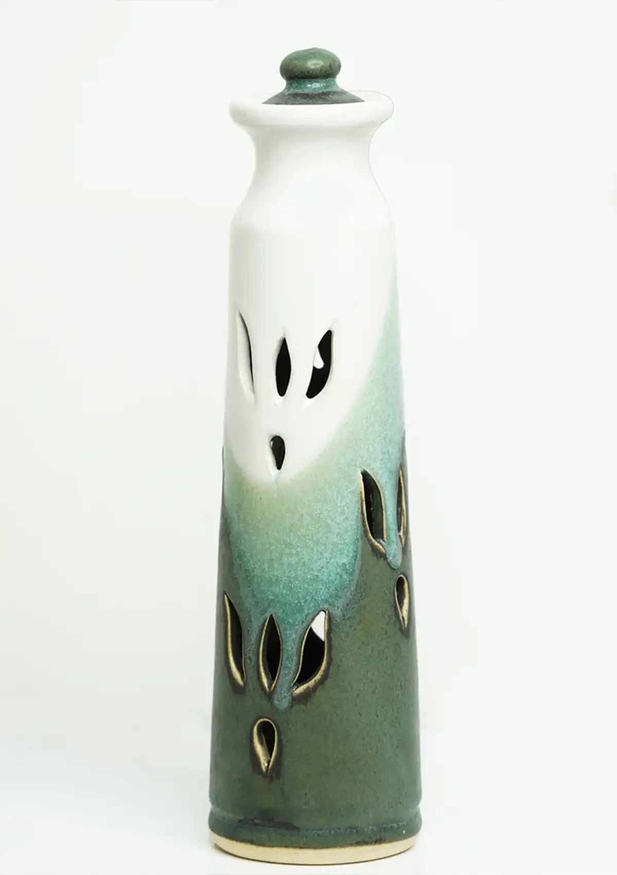 Incense stick ash catcher in Aquamarine