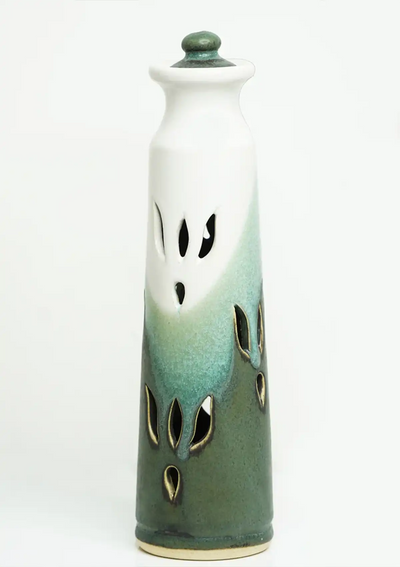Incense stick ash catcher in Aquamarine