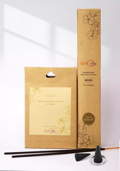 Sandal incense sticks and dhoop cones combo