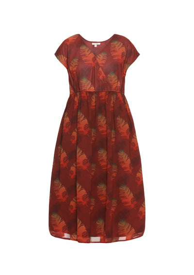 Jamboree Macaw Print Georgette Dress online for women at IshqME