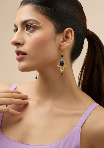 Lapis Lazuli Dangle Earrings