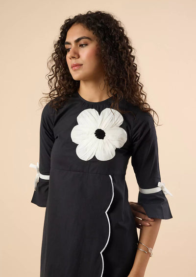 Lova Floral Scalloped Dress price for women at IshqME