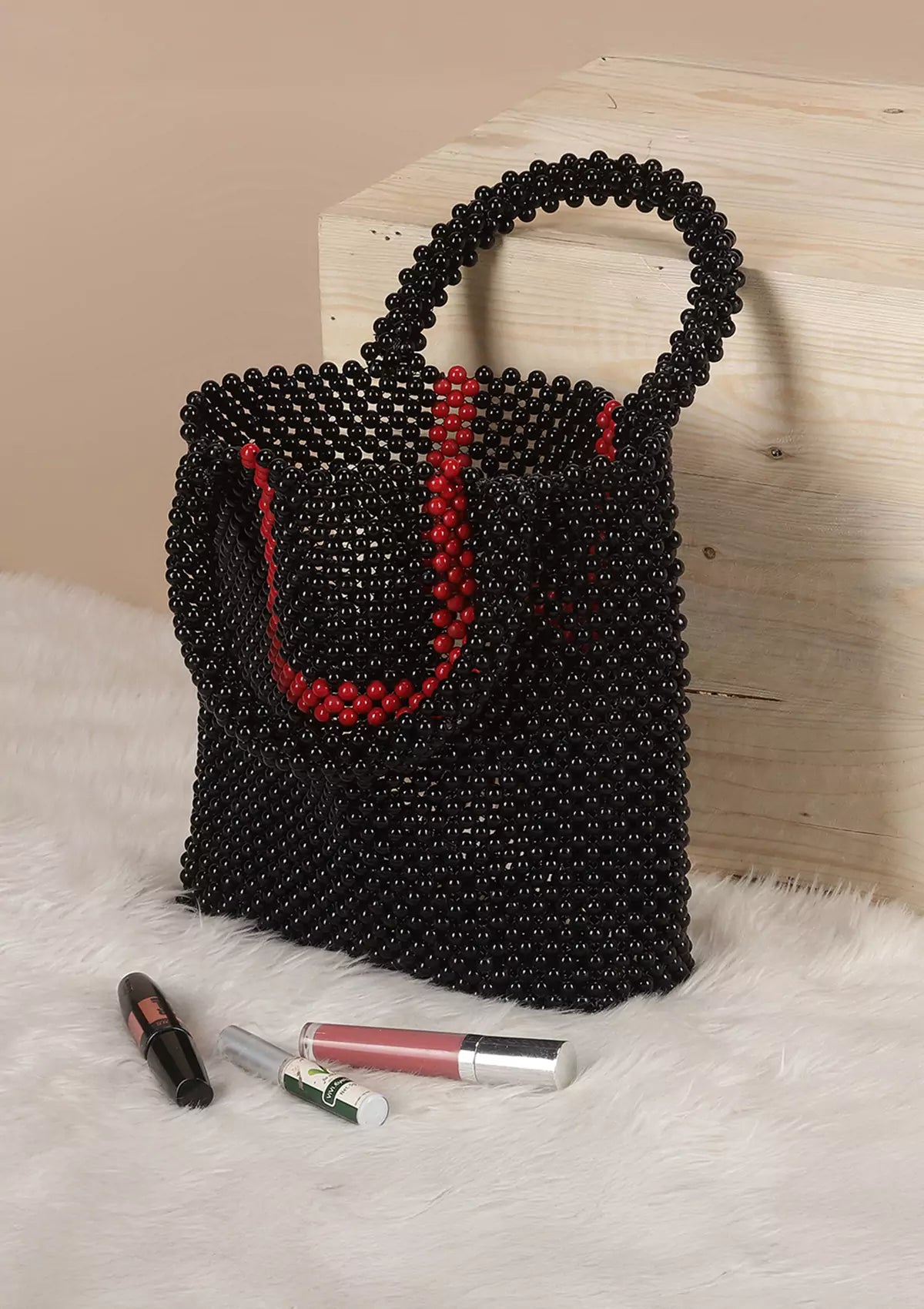 Beaded mini bag for women