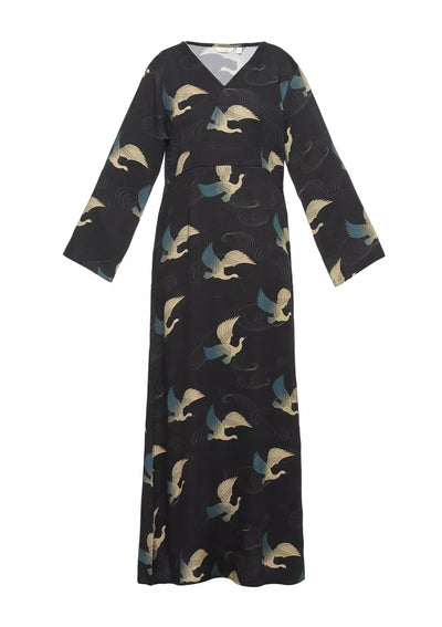 Mizuki Black Printed Party Dress online for women at IshqME