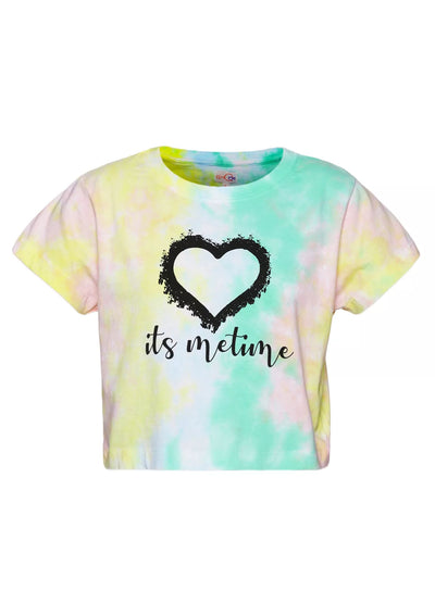 Multi coloured Tie and Dye (Yellow) crop top price online at IshqME
