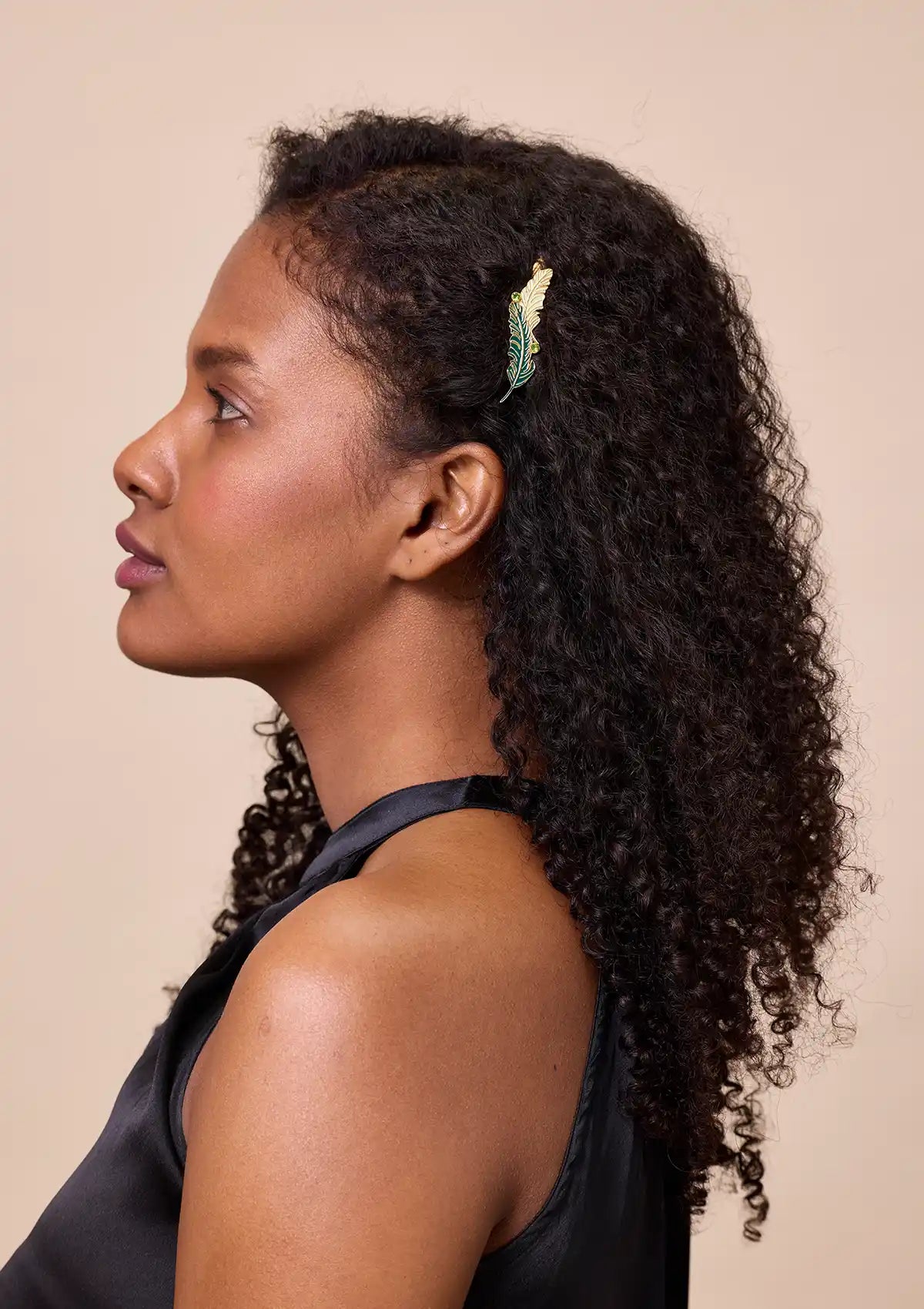 Musa Leaf Enamel Slide Clip Online
