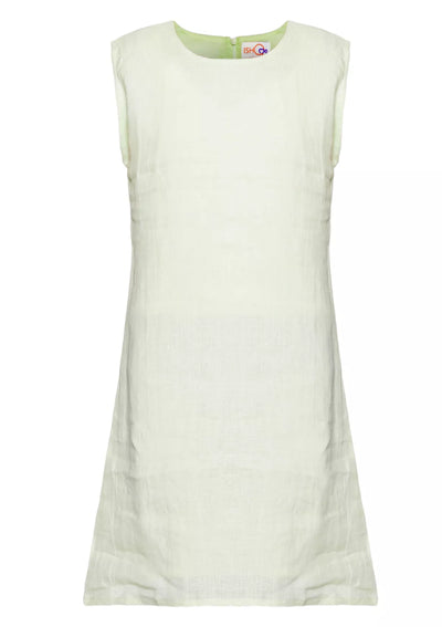 Nebula Green Linen Shift Dress online for women at IshqME