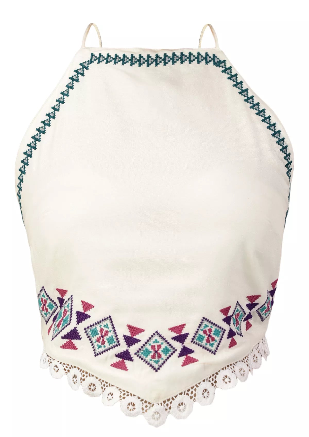Neva Aztec Embroidered Tie up top price online at IshqME