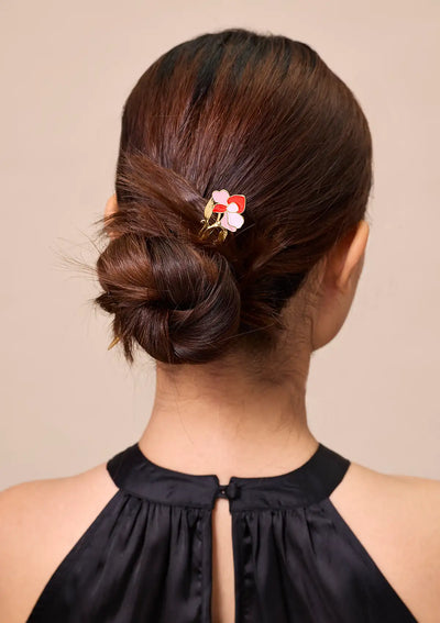 Orchid Bloom Bun Pin