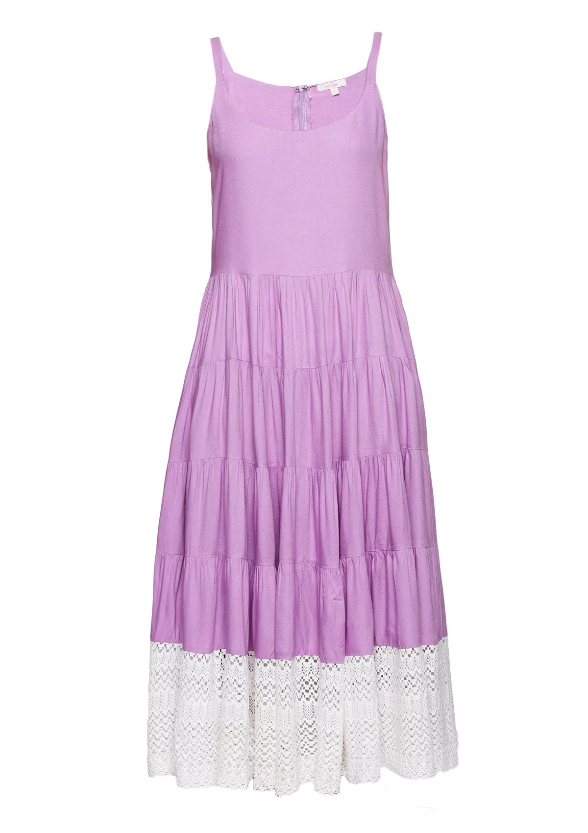 Pastel Grace Spaghetti Tiered Dress online for women at IshqME