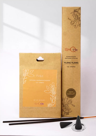 Incense stick and Patchouli dhoop cone set