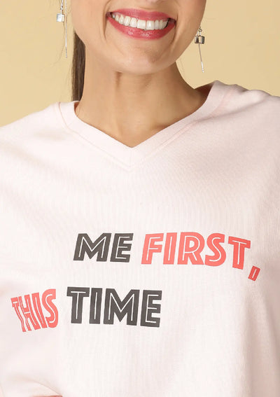 Fleece T-Shirt (Pink)
