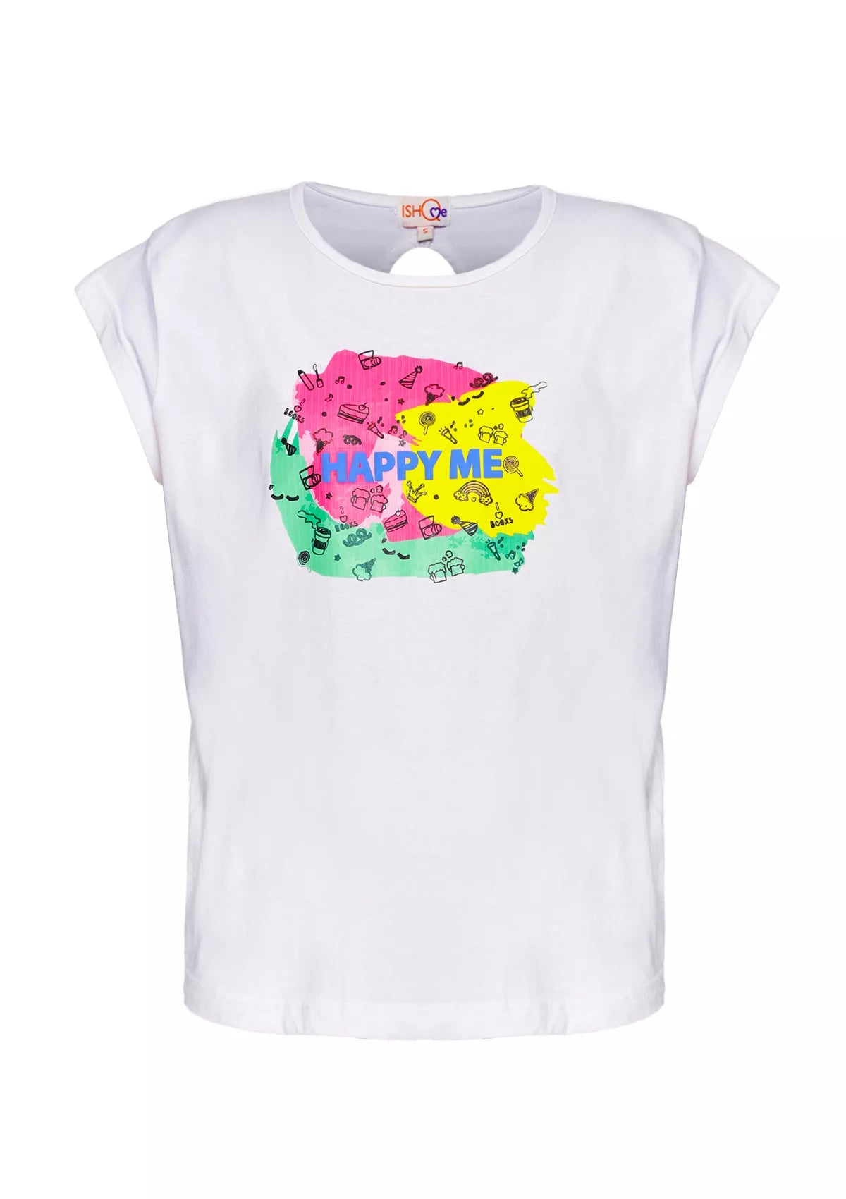 Premium Cotton Happy Me t-shirt price online at IshqME