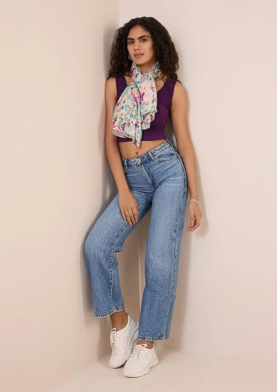 Multi-colour Floral Scarf