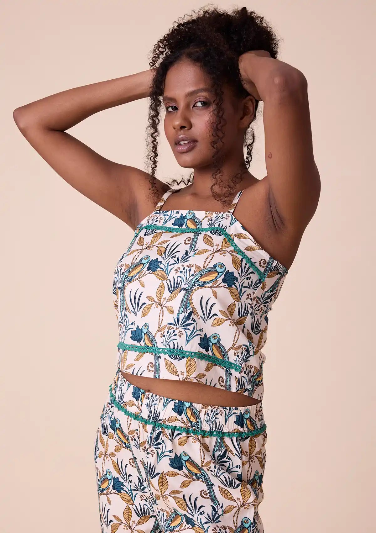 Hina  printed crop top and trouser For Women