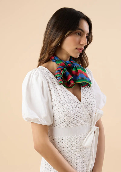 Sarape Vibrant Striped Scarf