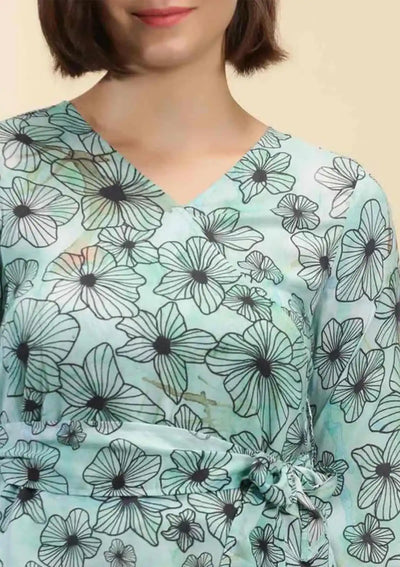 Tethys - Overlap Front Tied Top Price