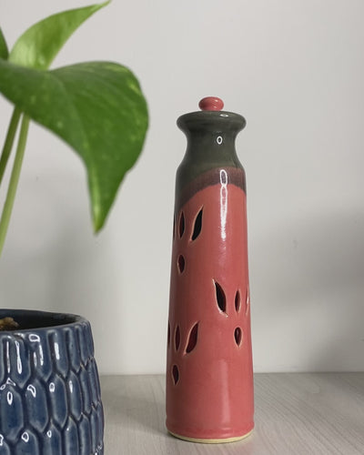 Flamingo Pink Handmade Incense Stand & Incense Sticks Agarbatti Combo