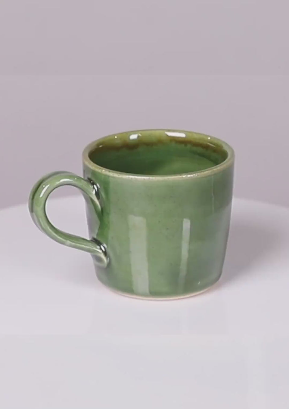 Tea Cup - Olive Green (Set of 2)