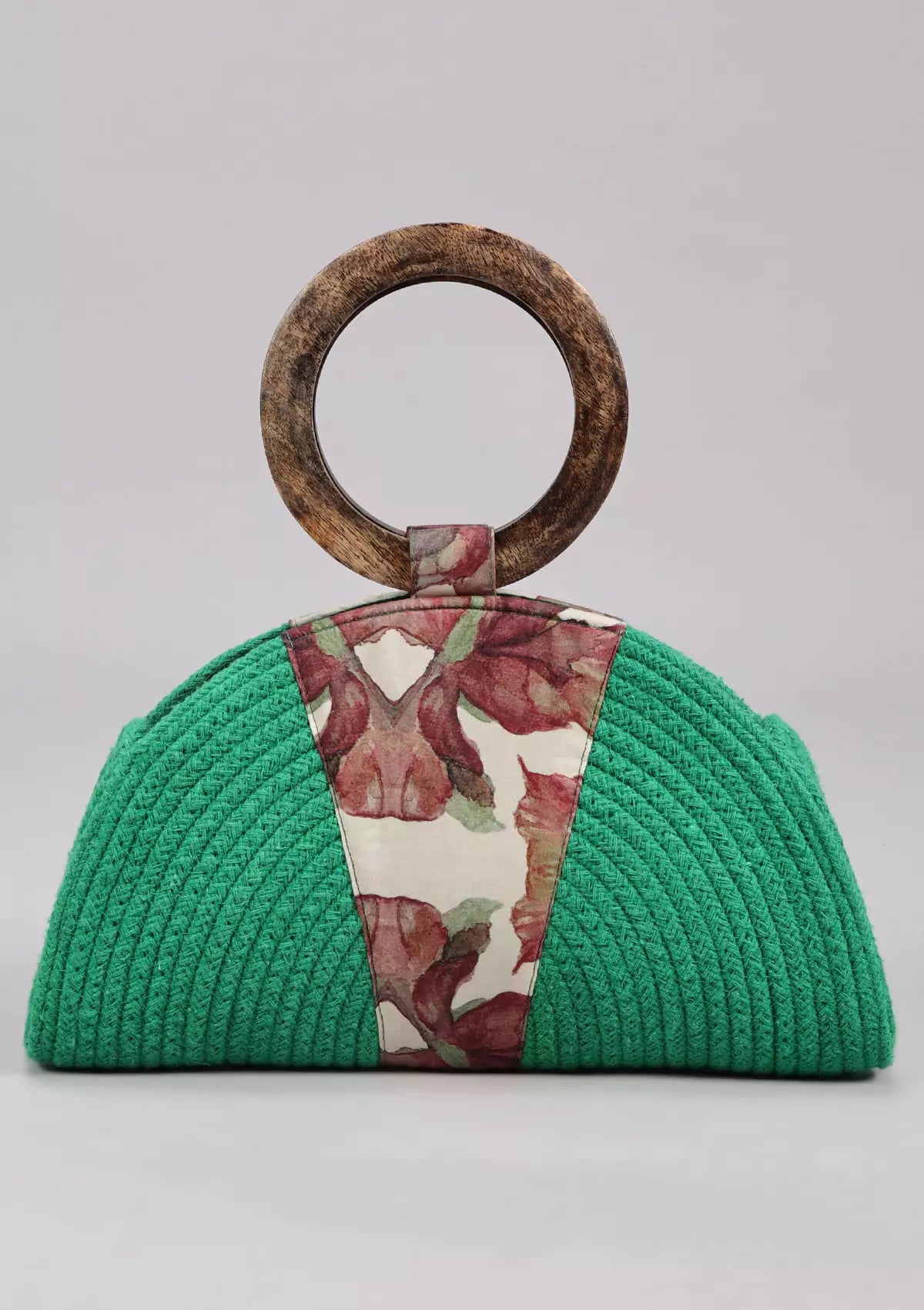 Printed Scarf Hand Braided clutch bag for women