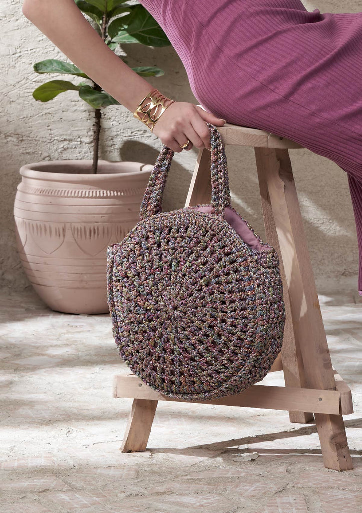 Multicolour Crochet Handheld Bag