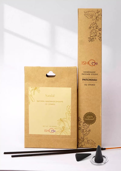Incense stick and Sandal dhoop cone set