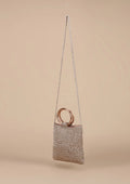 Shimmering Crochet Metallic Party Bag
