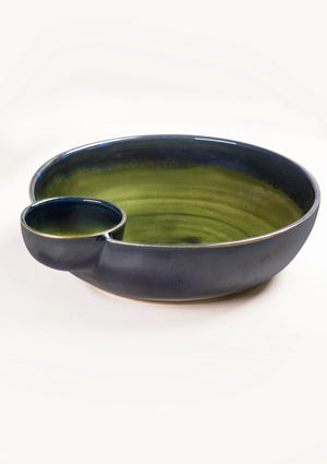Snack & Dip Big Bowl - Green Blue