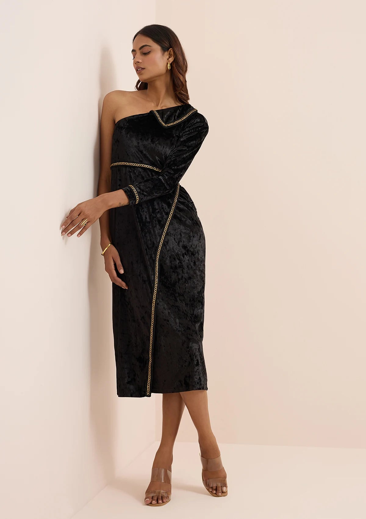 Soraya One Shoulder Cocktail Dress price for women at IshqME