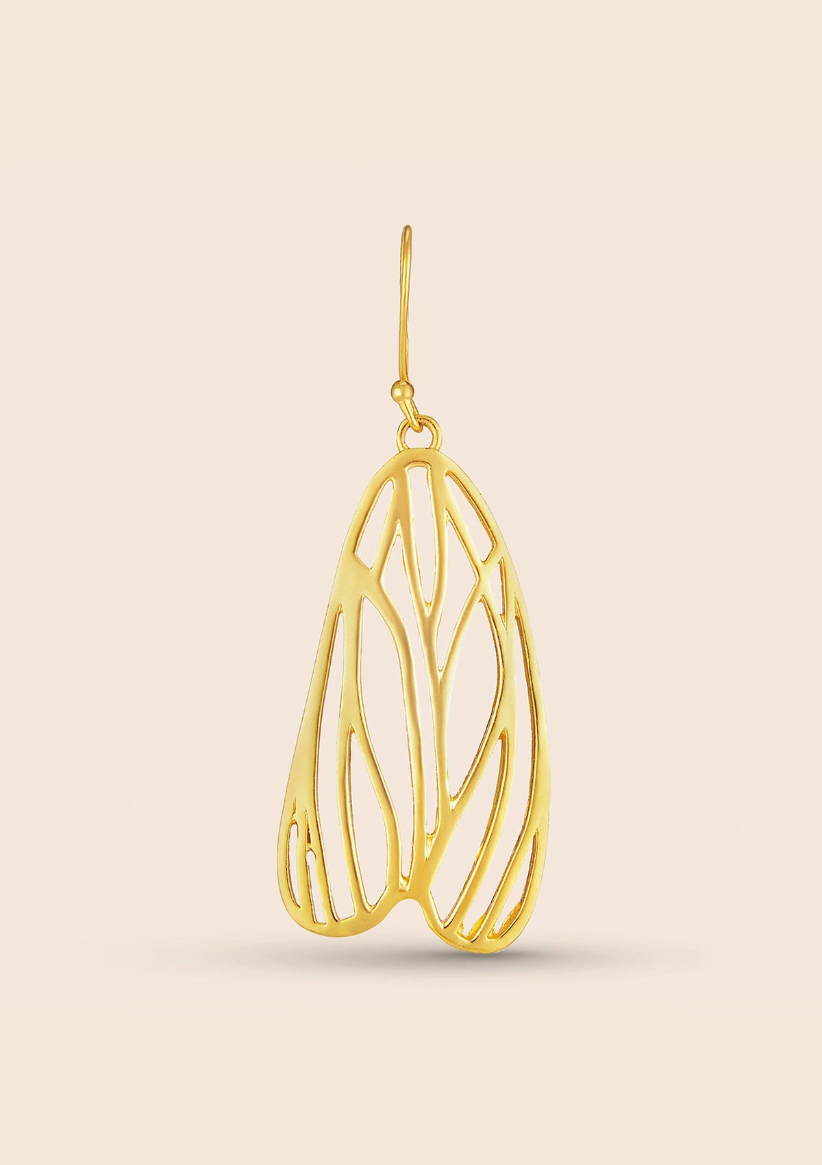 Statement glossy butterfly dangle earrings for women