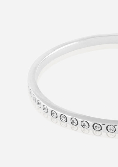 Statement silver cuff bracelet