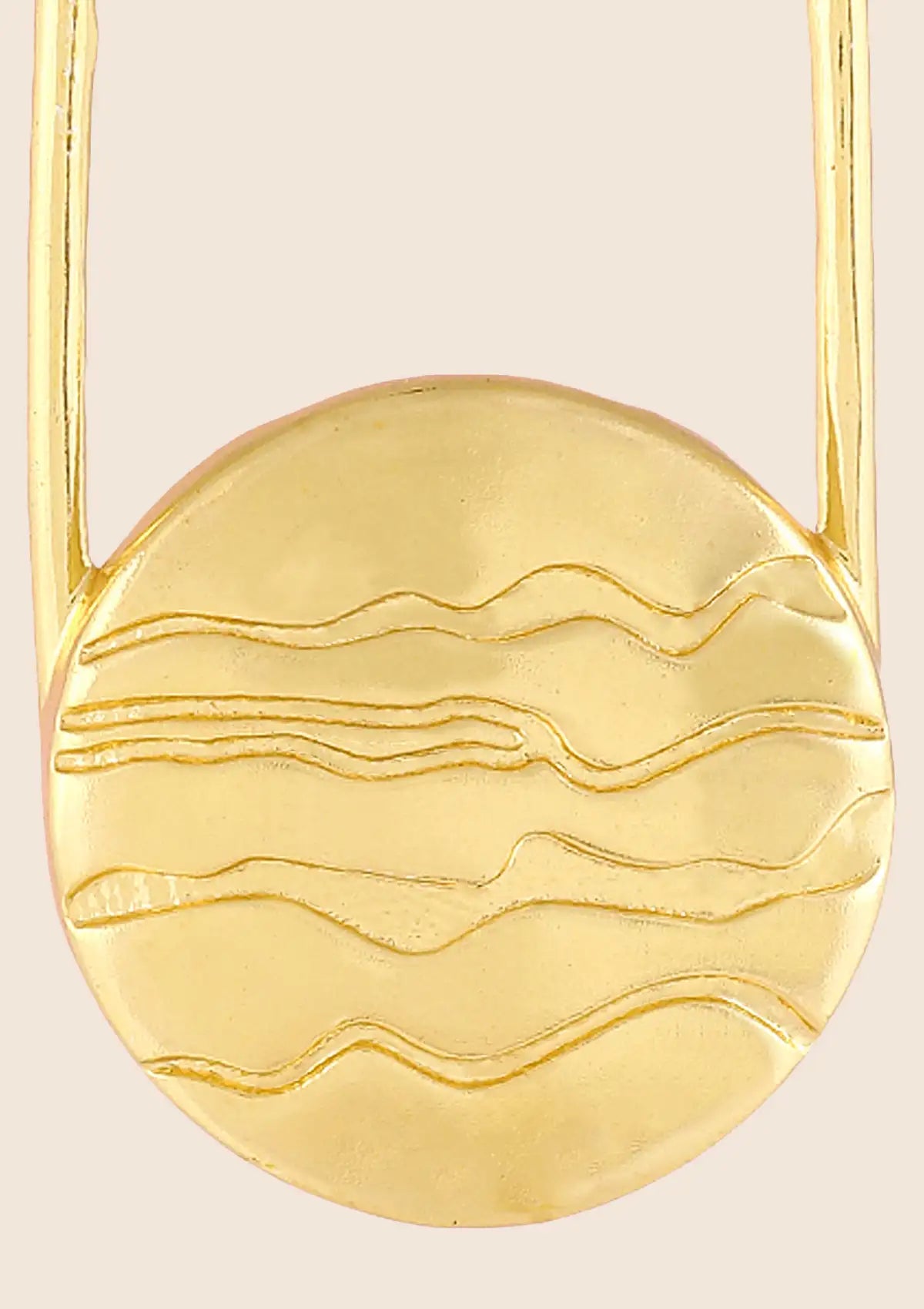 Statement etched marble hoop earrings for women