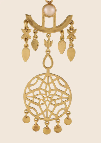 Statement floral filigree earrings for women