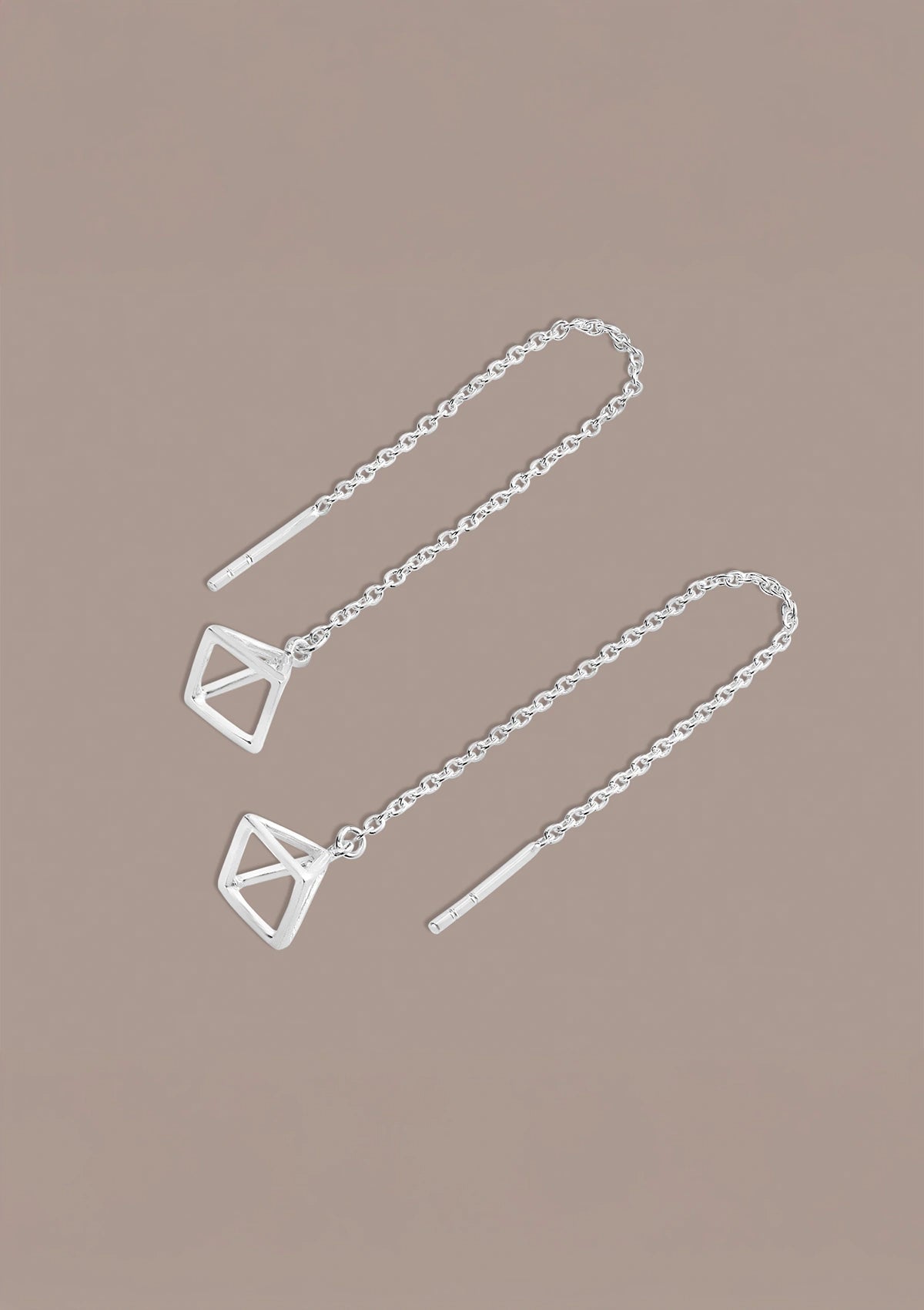 Statement threader earrings for women