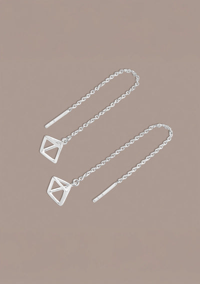 Statement threader earrings for women