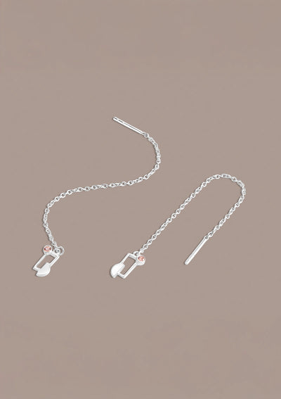 Statement threader earrings for women
