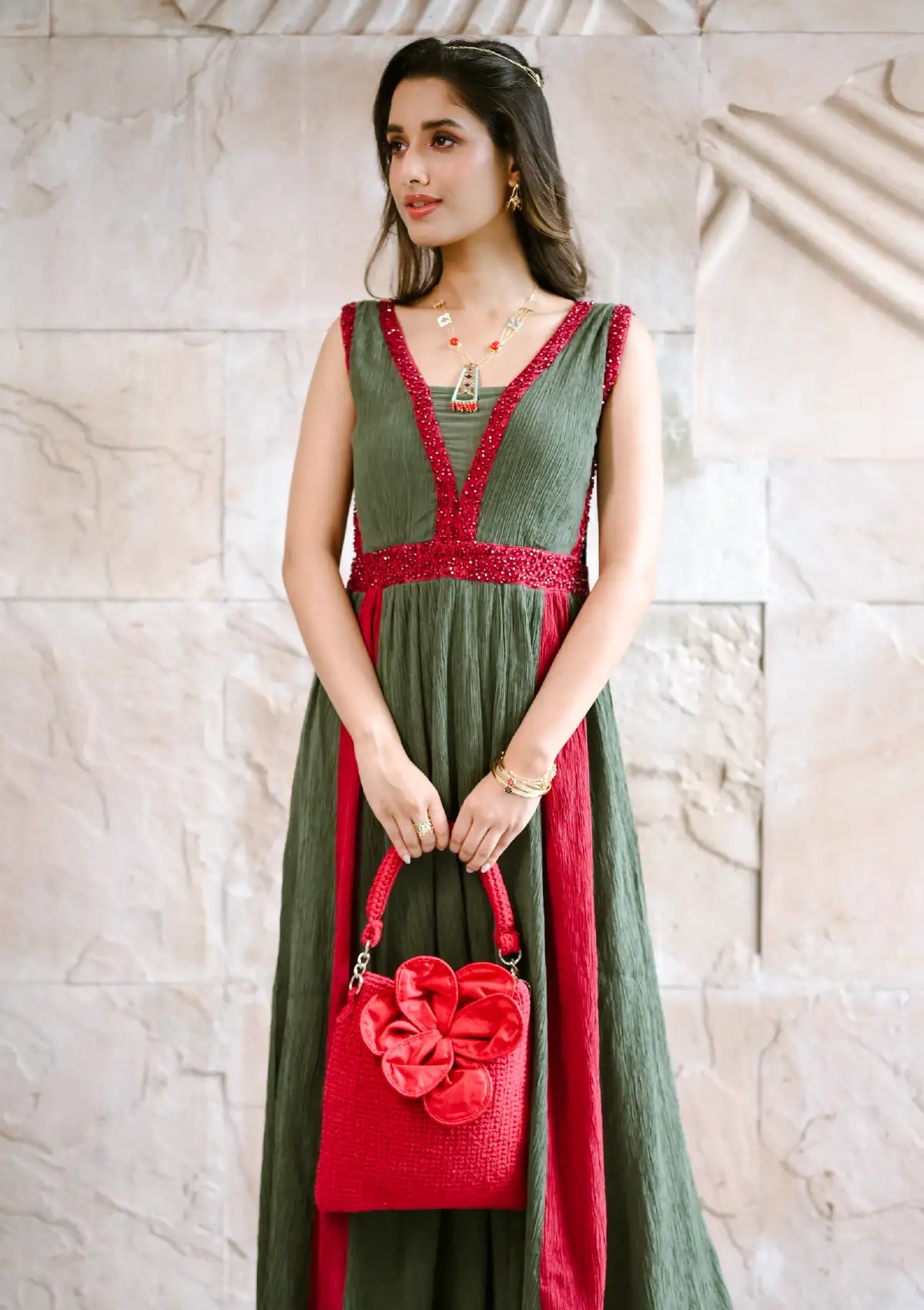 stylist combo for women - The Emerald Flame