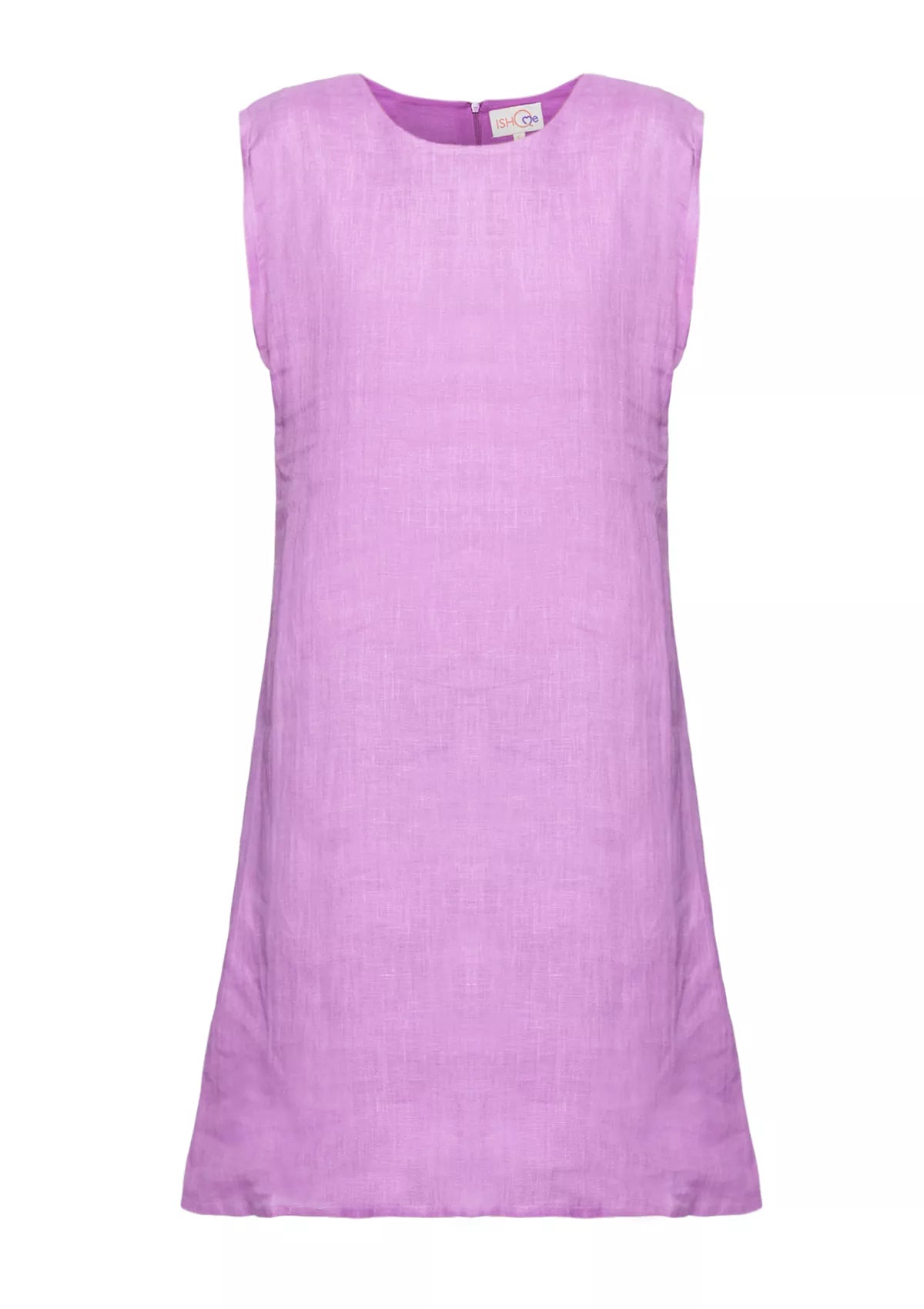 Supernova Violet Linen Shift Dress online for women at IshqME