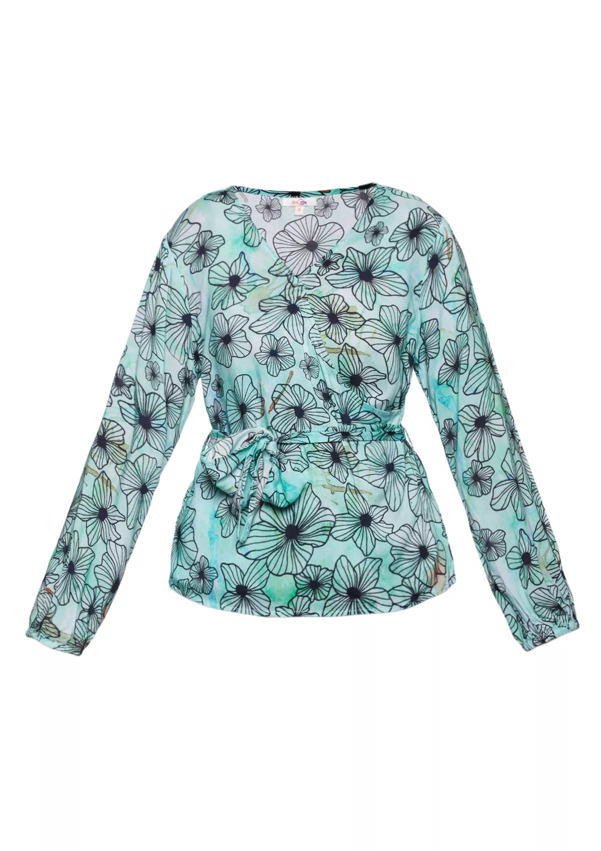 Tethys Overlap Front Tied top price online at IshqME