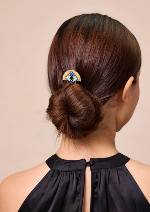 Textured Mosaic Bun Pin
