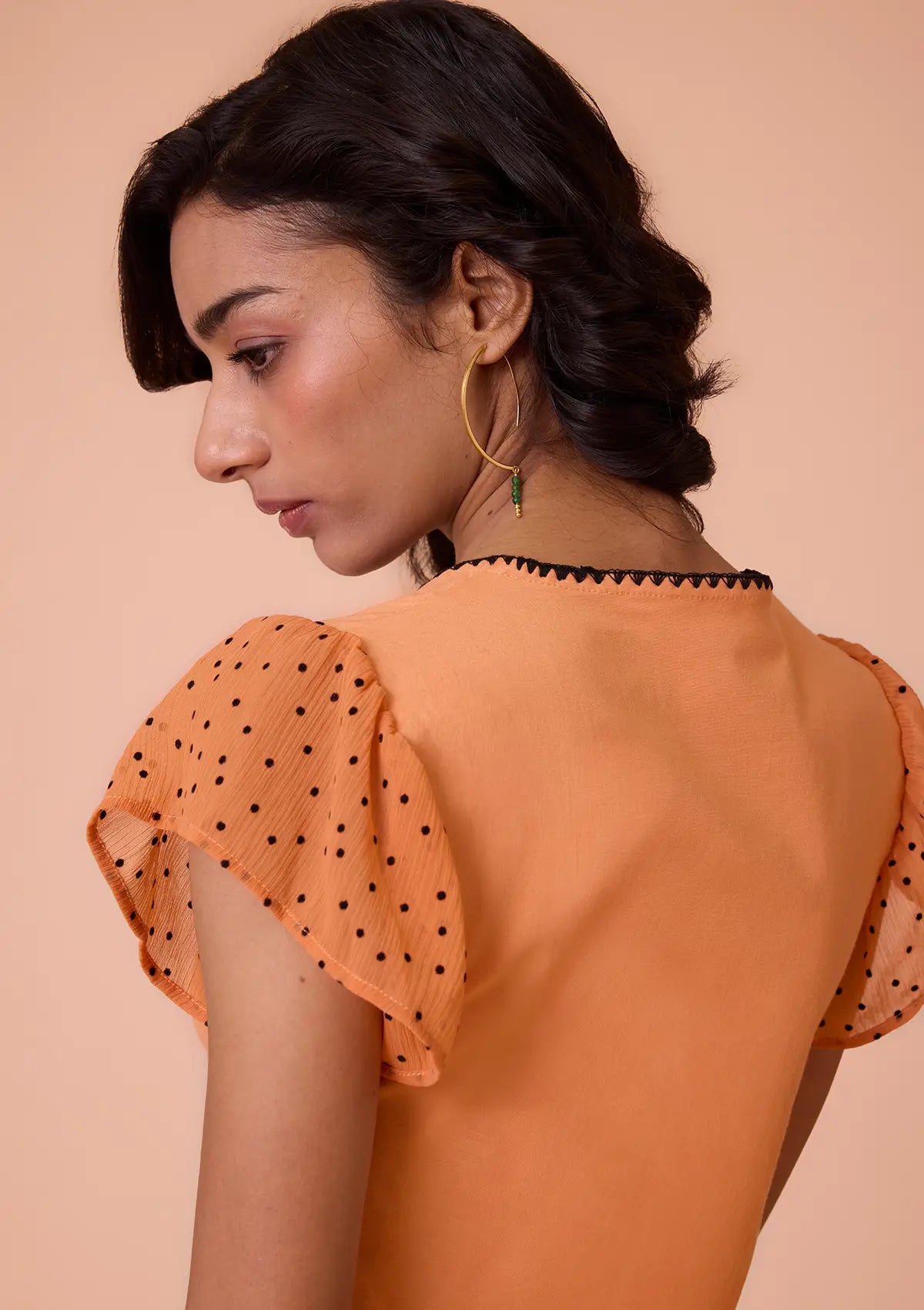Buy Mehtri Wide Box Neck With Embroidery Crop Top