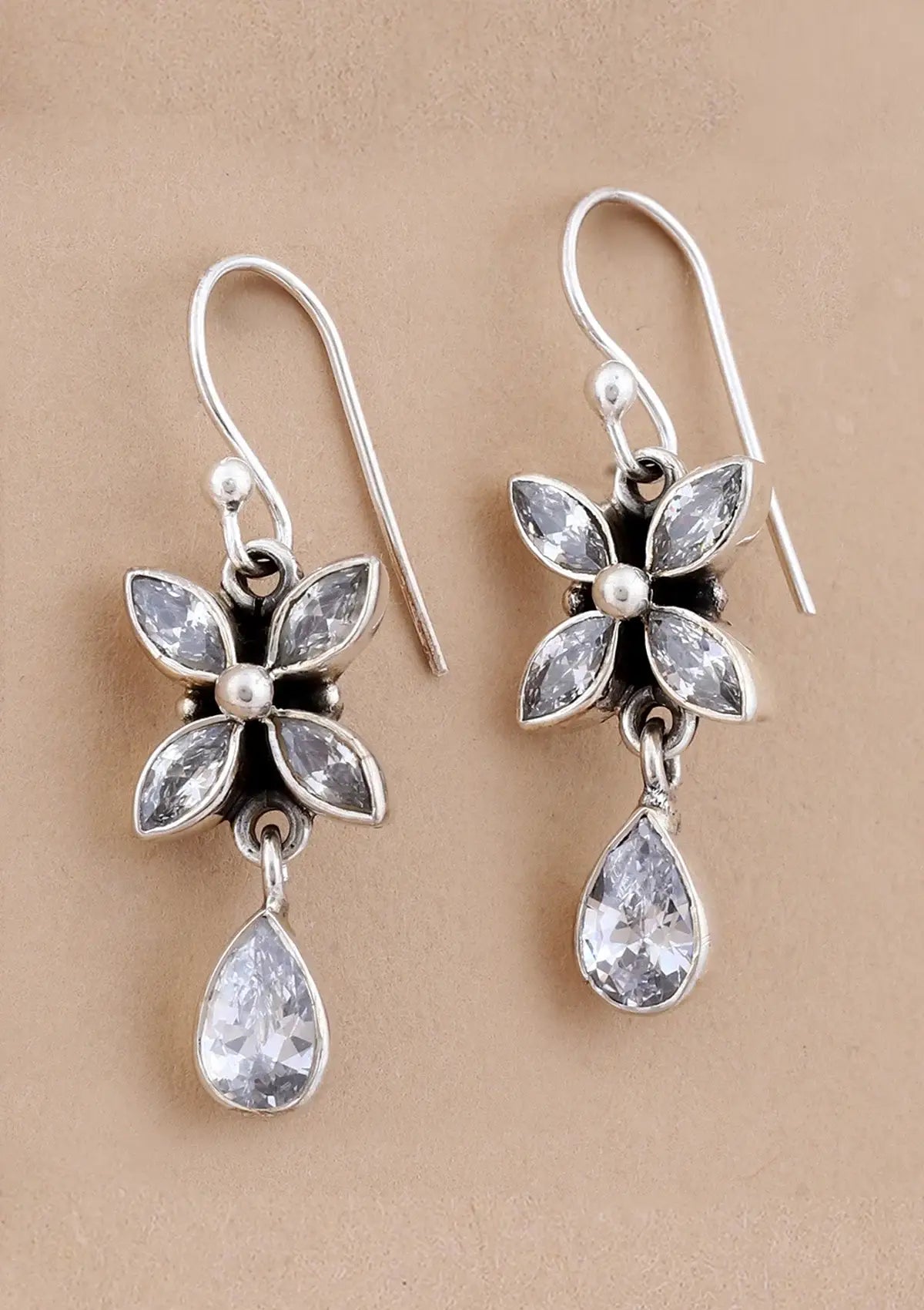 Silver Zircon Earring