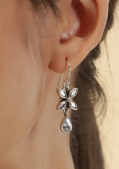 Zircon statement earrings for women