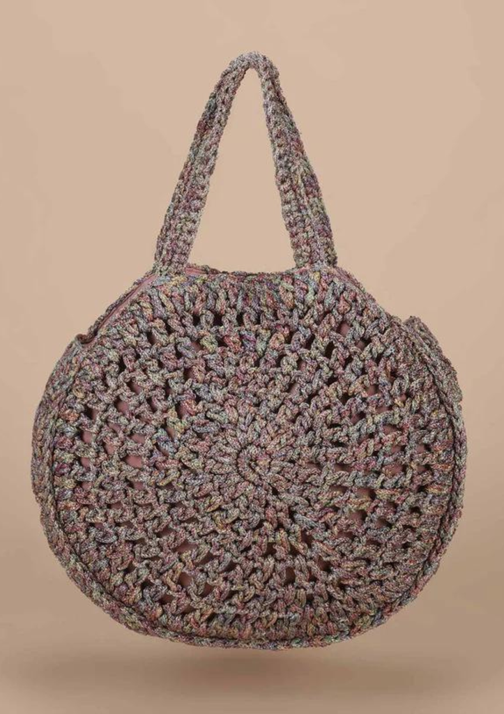 Multicolour Crochet Handheld Bag