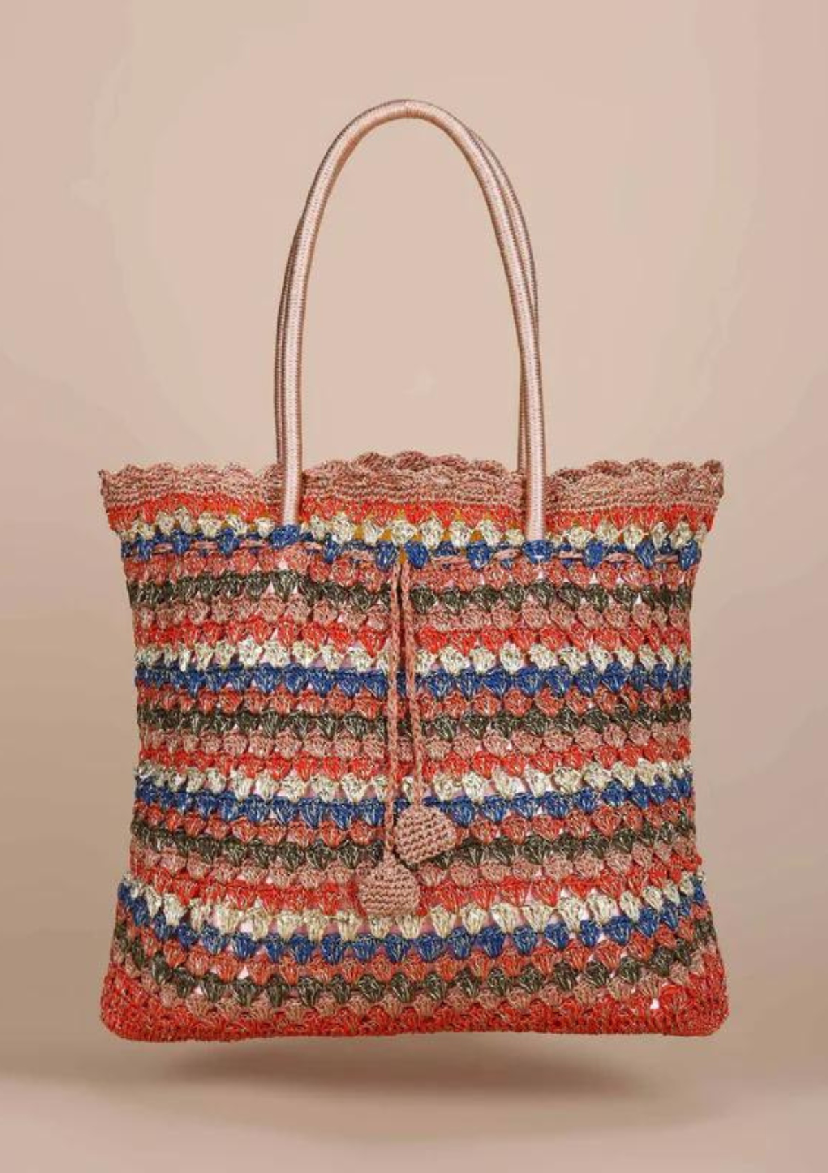 Handcrafted Crochet Tote cum Potli Handbag